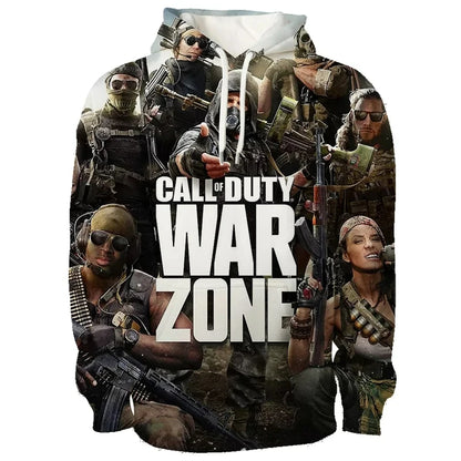 Pop Game Call of Duty Warzone 3D Printed Hoodie Men's and Women's Hooded Pullover Trendy Streetwear youth Sweatshirt Clothing