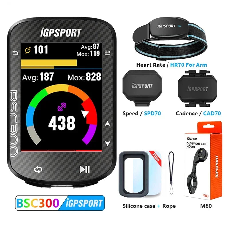 IGPSPORT Bsc300 Gps Bike Computer Wireless Speedometer GPS Navigation ANT Cadence Sensor IPX7 Waterproof Bicycle