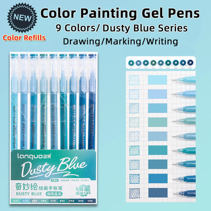 Color Painting Gel Pen Set,With Storage Box,0.6mmNeedle Tip,Rich Color Large Capacity Gel Pens,Art Supplies For Diary,Card,DIY
