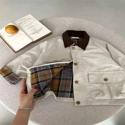 Children's Clothing Boy's Coat Spring 2025 New Cool Fashionable  JacketFashion Children's Spring Clothing Top Trend