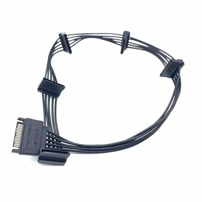 SATA/4PIN SATA Power Cable SATA 15Pin IDE Male Hard Drive Splitter Cable Power Supply Multi-purpose SATA Extension Cable