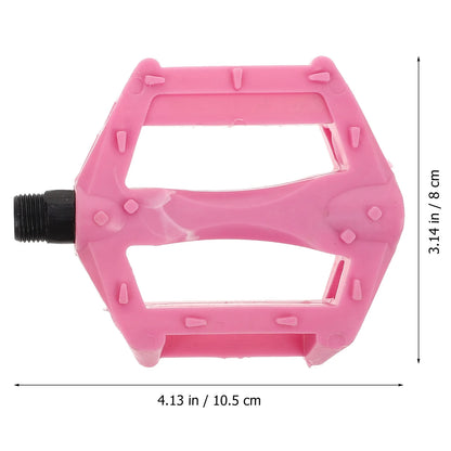 1 Pair Replacement Kids Bike Pedals Non-Slip Bicycle Pedals Bicycles Pedals Cycling Pedal Road Bikes Anti-Skid Bikes Pedals Pink