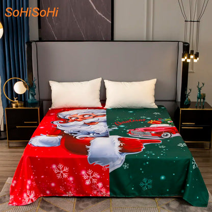 100% Cotton Customized LOGO Photo Cartoon Flat Sheet Soft Cartoon Anime Bed Sheet for Queen King Size Adult Kids Gift Bed Cover