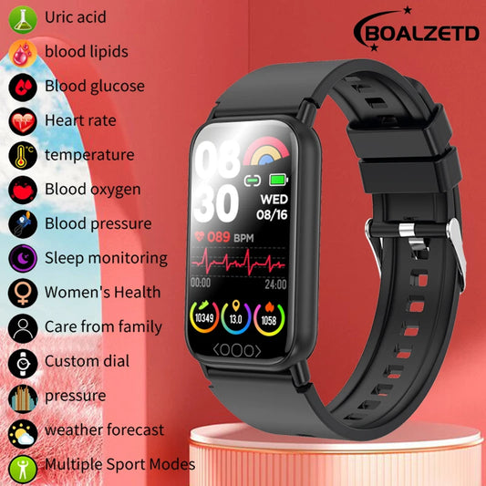 2025 New ECG+PPG Smart Watch Men Heart Rate Uric Acid Blood Fat Call Reminder Health Smartwatch Women Waterproof For Xiaomi IOS