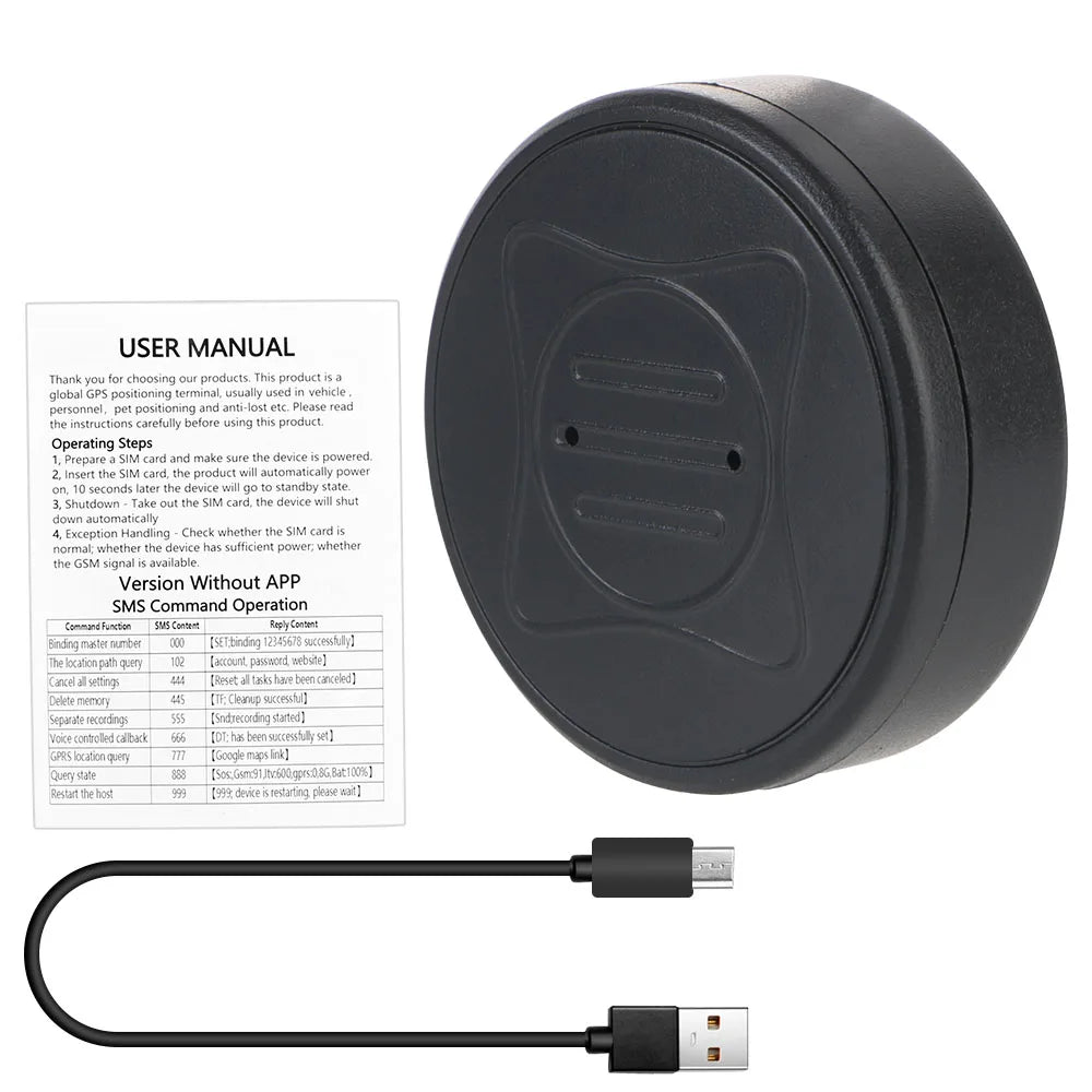 GPS Tracker Anti-theft Real-time Vehicle Locator Intelligent GF10 GPS Tracking Locator Mini Wireless Device Precise Positioning