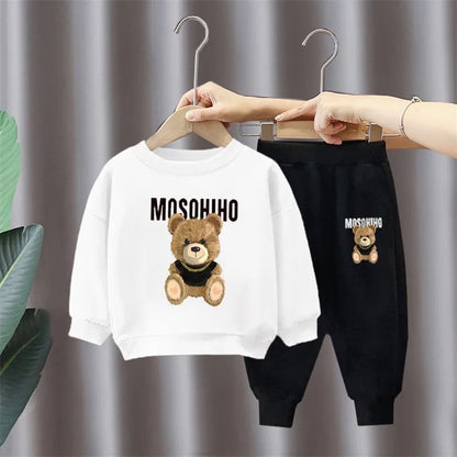 Children's Clothing Boy Sets Spring Autumn Mother Kids Girls Outfits Suits Baby Cute Sports Hoodie Trousers 2pcs Toddler Clothes