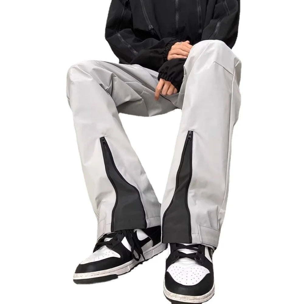 High street pants men loose fitting wide leg cargo pants 2024 new hip hop harajuku trousers streetwear men clothing ropa hombre