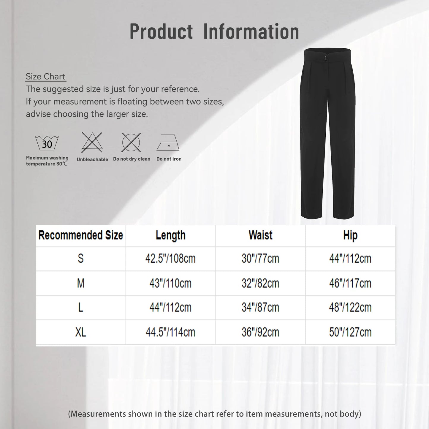 Latin Jazz Tango Rumba Dance Pants for Men Adults Cha-Cha Ballroom Dancing Competition Performance Costume High Waist Trousers