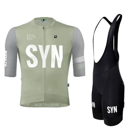 SYN Cycling jersey men's summer cycling set road cycling bib quick drying cycling suit breathable cycling shirt