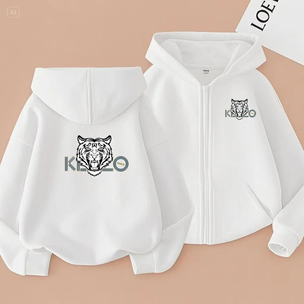 Children's Sportswear for Boys and Girls Aged 3 to 12, Sweatshirts, Jackets, Zippered Hats, and Multi-color Sports Jackets