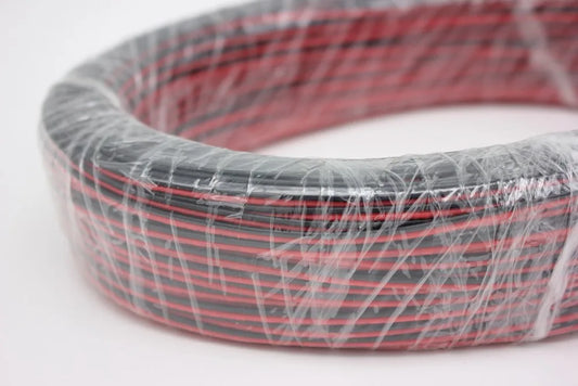 10/20/50/100m/lot, 2pin Red Black cable, Tinned copper  22AWG, PVC insulated wire, Electronic cable, LED cable