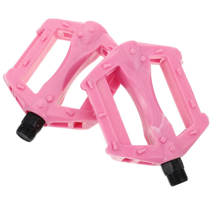 1 Pair Replacement Kids Bike Pedals Non-Slip Bicycle Pedals Bicycles Pedals Cycling Pedal Road Bikes Anti-Skid Bikes Pedals Pink