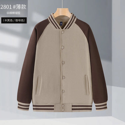 Men's and Women's Baseball Uniforms Spring and Autumn New Long-sleeved Coat Sports Jacket Sweater Brand Hoodie Daily Top