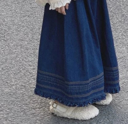 Children's clothing 2025 new spring outfit girls' set children's embroidered doll collar long sleeved shirt denim wide leg pants