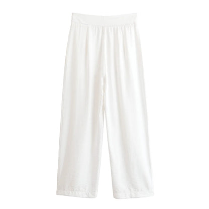Women 2025 AZRAF Autumn New Fashion High Waist Loosen Pants Vintage Pleated Zipper Fly Pockets Casual Female Trousers Mujer