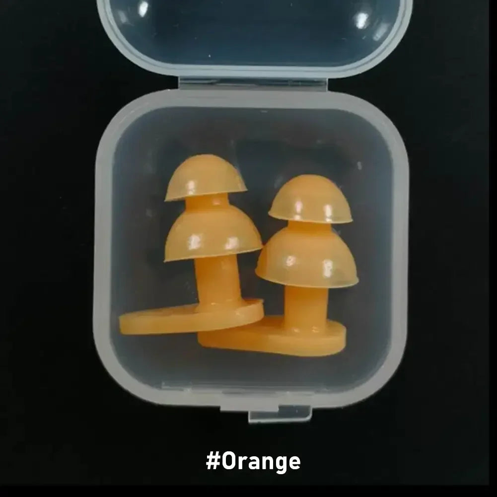 Durable Earplugs Classic Delicate Texture 1 Pair Waterproof Soft Earplugs Silicone Portable Ear Plugs Swimming Accessories