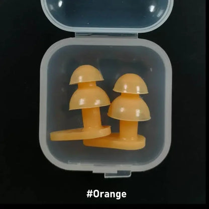 Durable Earplugs Classic Delicate Texture 1 Pair Waterproof Soft Earplugs Silicone Portable Ear Plugs Swimming Accessories