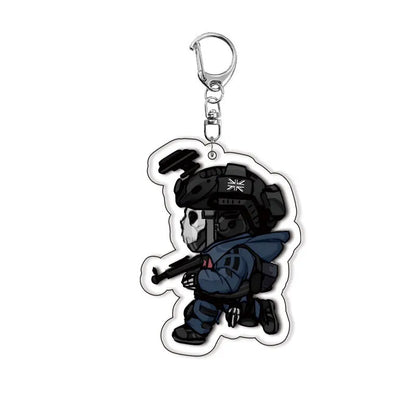 Anime Call of Duty Cosplay COSTUME Acrylic Key Chains Keyring Prop Xmas Gift