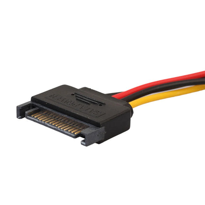 0.2m SATA 15-Pin Male to Molex 4-Pin Female Power Cable for PCe Riser BTC Mining