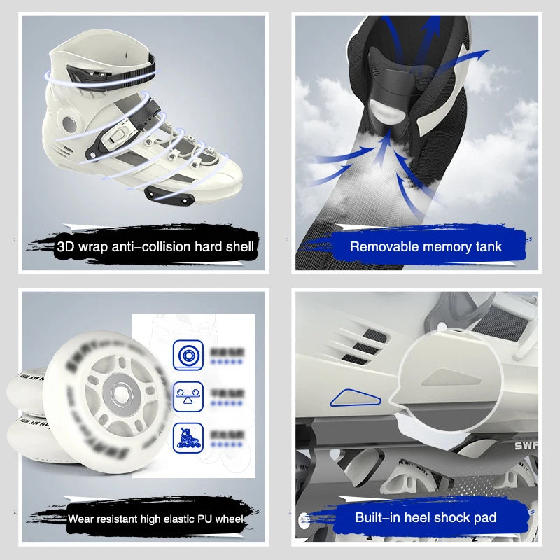 Professional Roller Skates for Men and Women, Racing Inline Skates, Roller Skates, Roller Skating