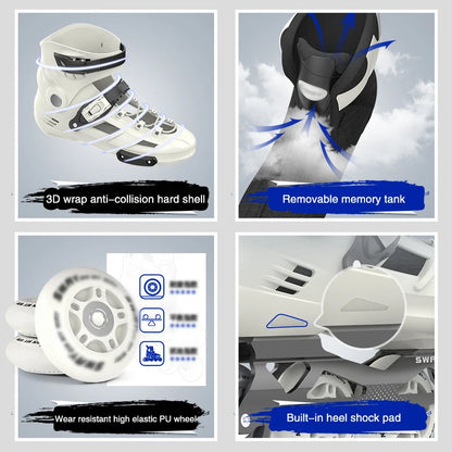 Professional Roller Skates for Men and Women, Racing Inline Skates, Roller Skates, Roller Skating