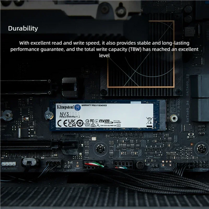 Kingston 1TB SSD Solid State Drive M.2 (NVMe PCIe 4.0 × 4) NV3 Series Read Speed 6000MB/s