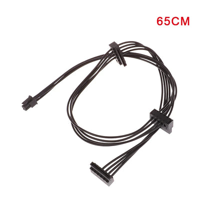 35/45/65cm Mini 4 Pin to One/Two/Three SATA Power Supply Cable For Main Board Interface SATA SSD HDD Cable Power Supply Cable