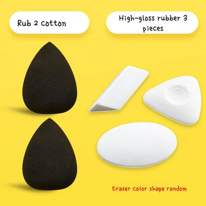 1/2/5pcs Art Sketch Blending Sponge Black Charcoal Pencil Sketching Rubbing/Wiping Cotton Painting Special Eraser Highlight Tool