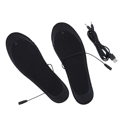 Unisex Sports Heating Insoles Washable Heated Shoes Pad Adjustable Temperature Multifunctional for Winter Fishing Hiking Camping