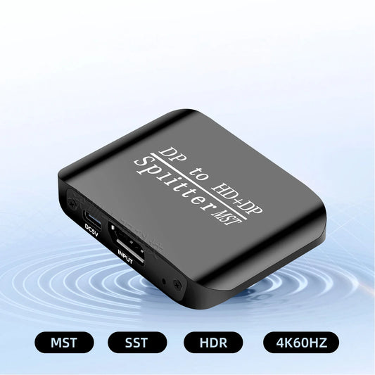 Multimedia Interface Adapter DisplayPort to DisplayPort HD Display Interface Splitter MST SST DisplayPort to DisplayPort HD