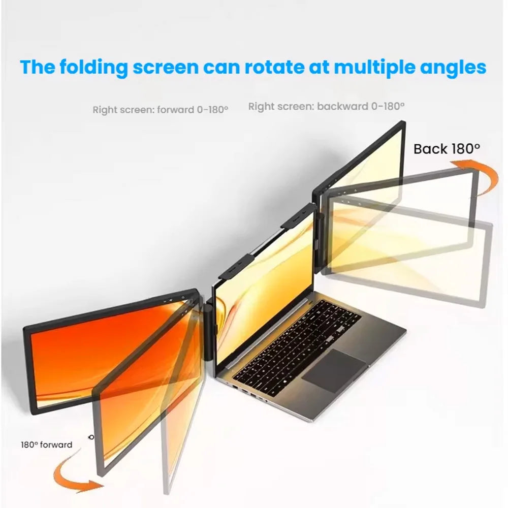 14" Portable dual monitor/Singel monitor , IPS screen USB-C/HDMI laptop extender for trading/programming/gaming Second display