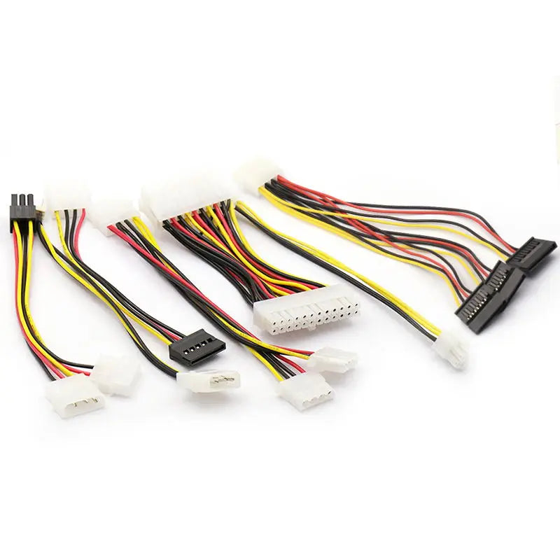 Power Supply Cable SATA Cable One Point Two 6P to IDE4/10/12P Pin Hard Drive Power Supply Cable Cord Adapter