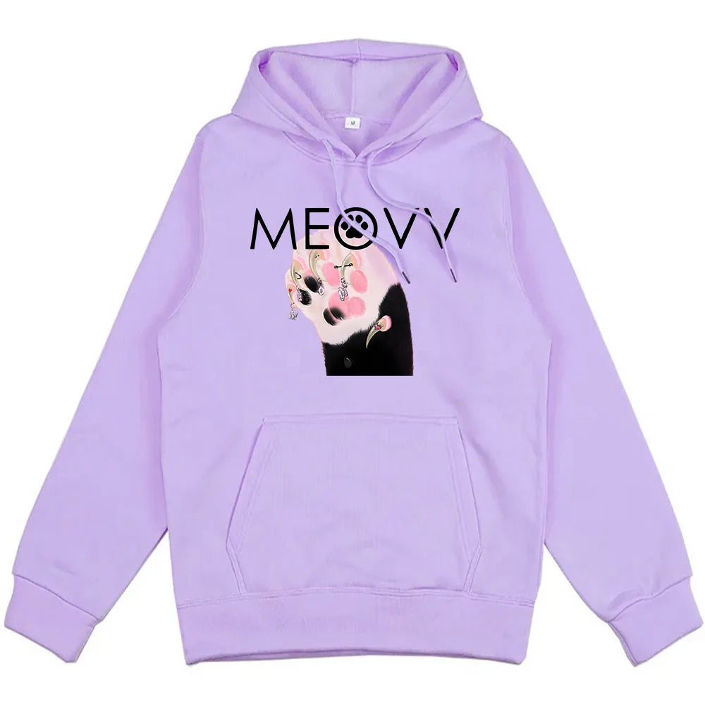 Men/Women Clothes Meovv Meow Kawaii Graphic Hoodies Casual Ropa Hombre Sudaderas Cute Cartoon Printing Pullovers with Hooded
