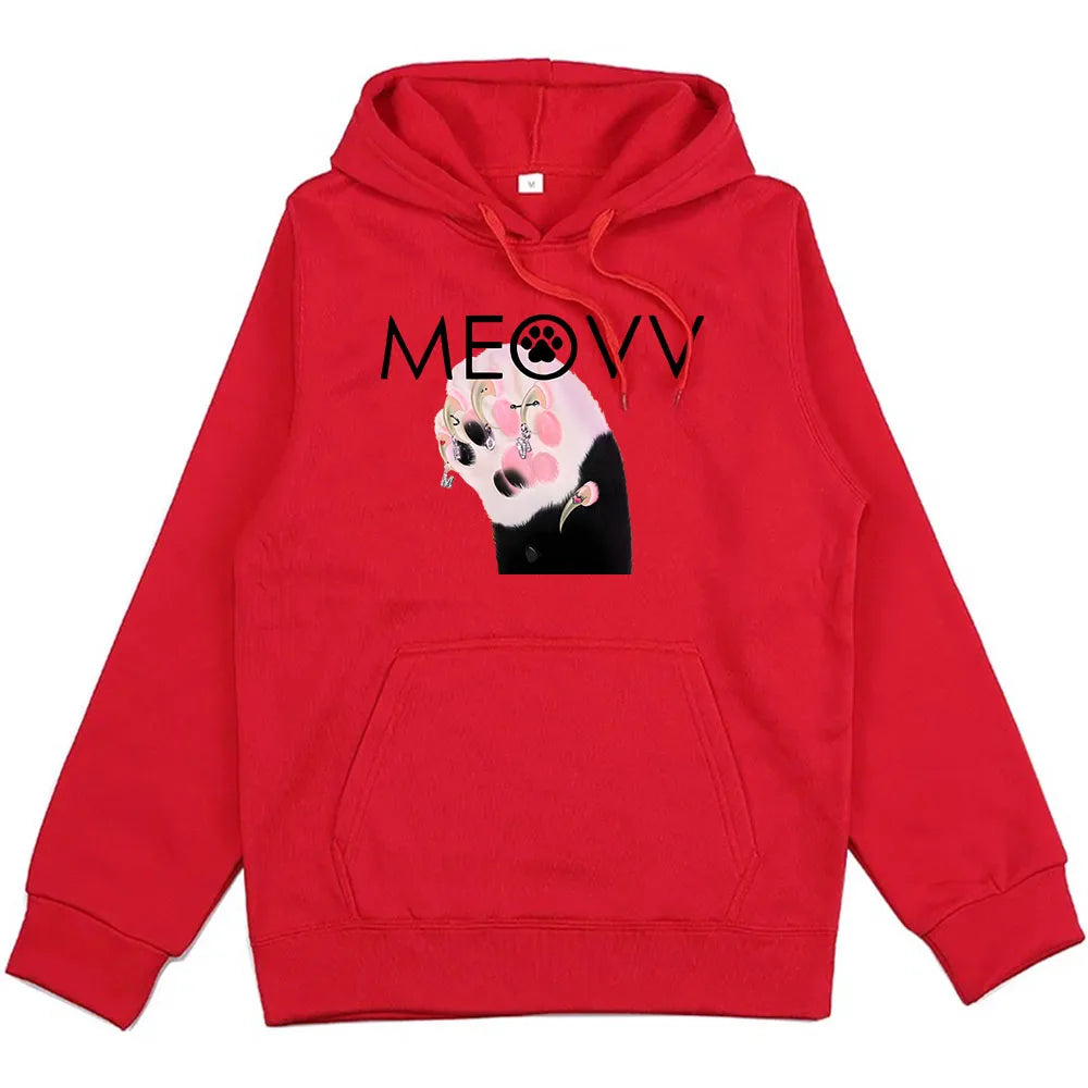 Men/Women Clothes Meovv Meow Kawaii Graphic Hoodies Casual Ropa Hombre Sudaderas Cute Cartoon Printing Pullovers with Hooded
