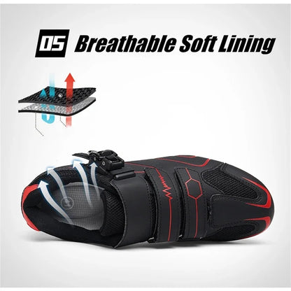 Cycling Shoes Men Mountain Bike Sneakers Women Bicycle Non Slip Outdoor Sports Bicycle Shoes Self-locking Hiking Shoes