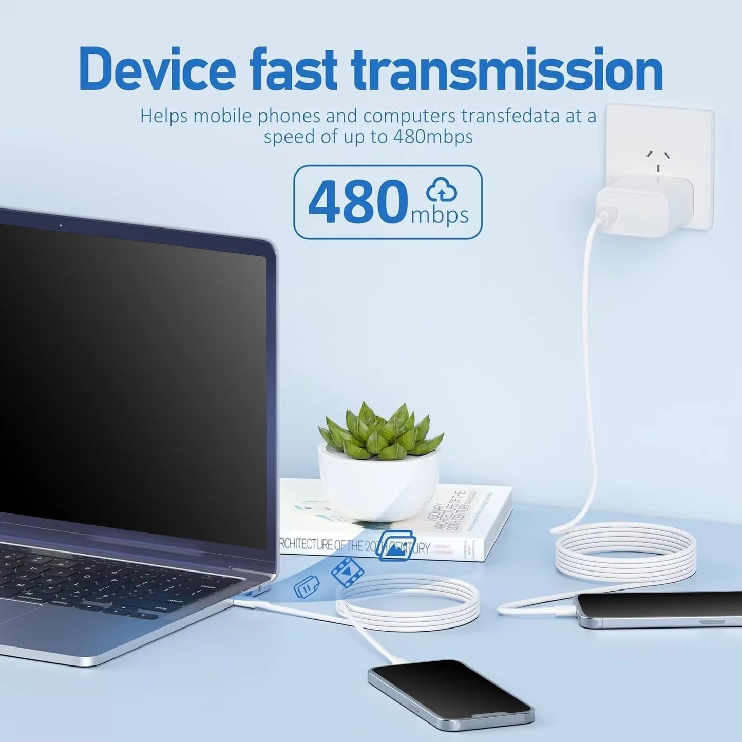 1-2PCS Original 20W PD USB Type C to Lighting Fast Charger Cable For Apple iPhone 14 13 12 11 Pro Max X XR 8 iPad Data Sync Line