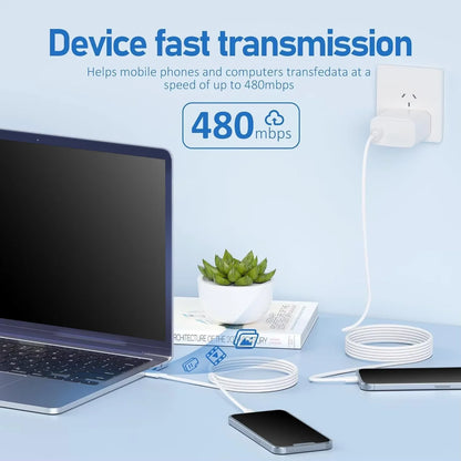 1-2PCS Original 20W PD USB Type C to Lighting Fast Charger Cable For Apple iPhone 14 13 12 11 Pro Max X XR 8 iPad Data Sync Line