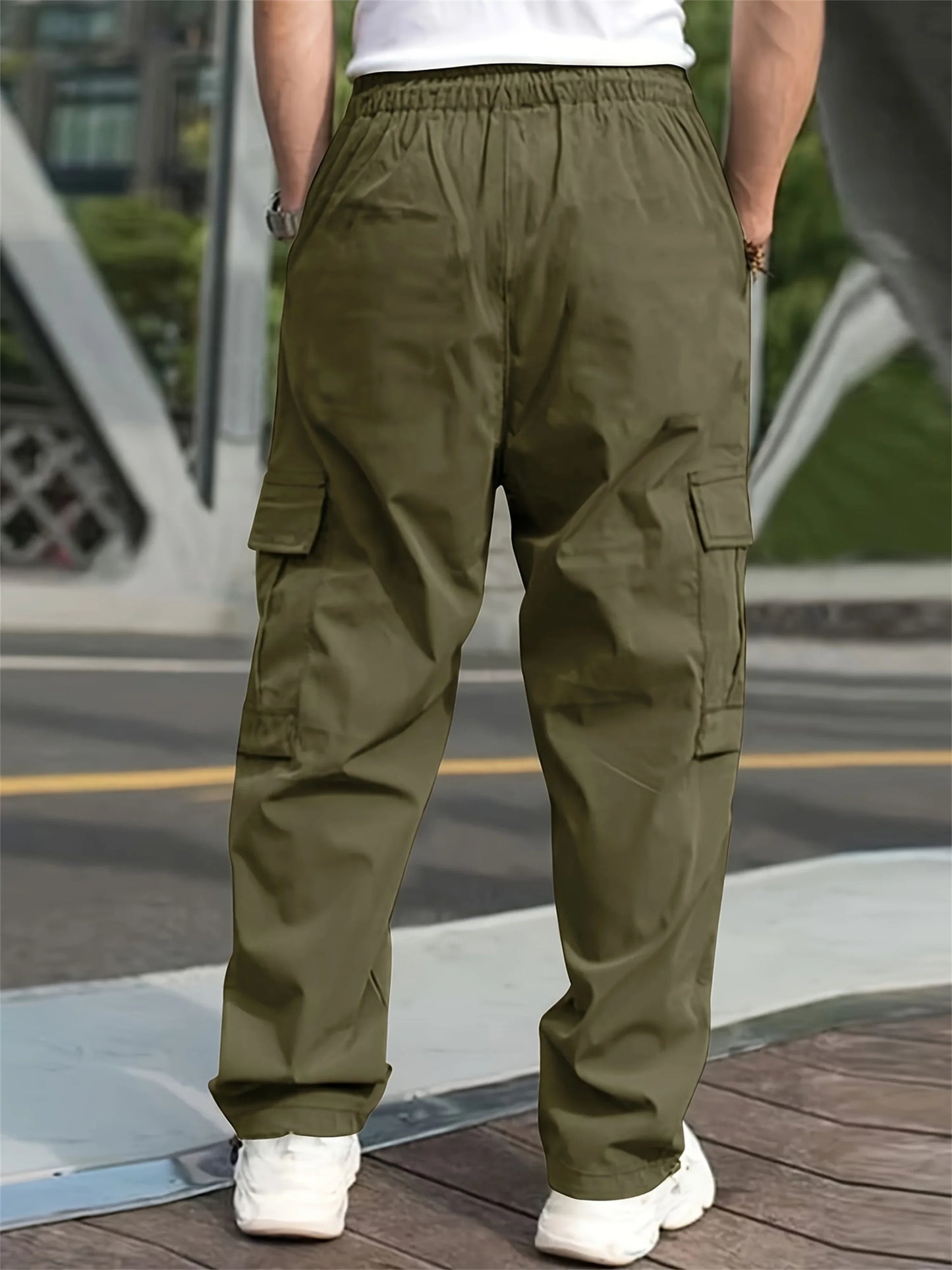 Pantalones Cargo tácticos de verano para hombre, pantalones ligeros informales impermeables, pantalones casuales resistentes al