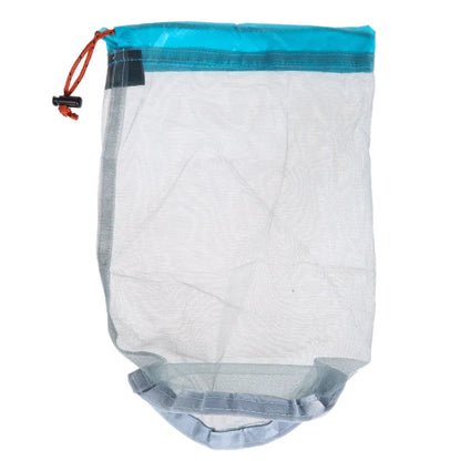 Outdoor Bag Ultralight Mesh Stuff Sack Camping Sports Drawstring Storage Bag Hiking Tools Climbing Drawstring Bolsa