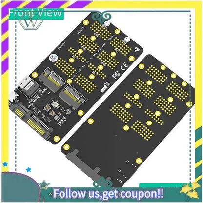 NEW 2 In 1 Combo M.2(NGFF) Nvme SSD/SATA-Bus SSD To SFF-8654 And SATA Adapter Easy Install Easy To Use