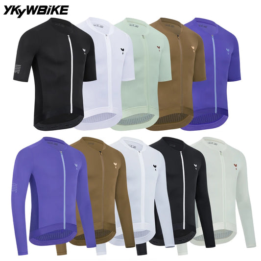 YKYWBIKE 2025 Men's Cycling Jersey Summer Spring Bicycle Shirt Road Bike Maillot Pro Team Breathable Cycling Clothes