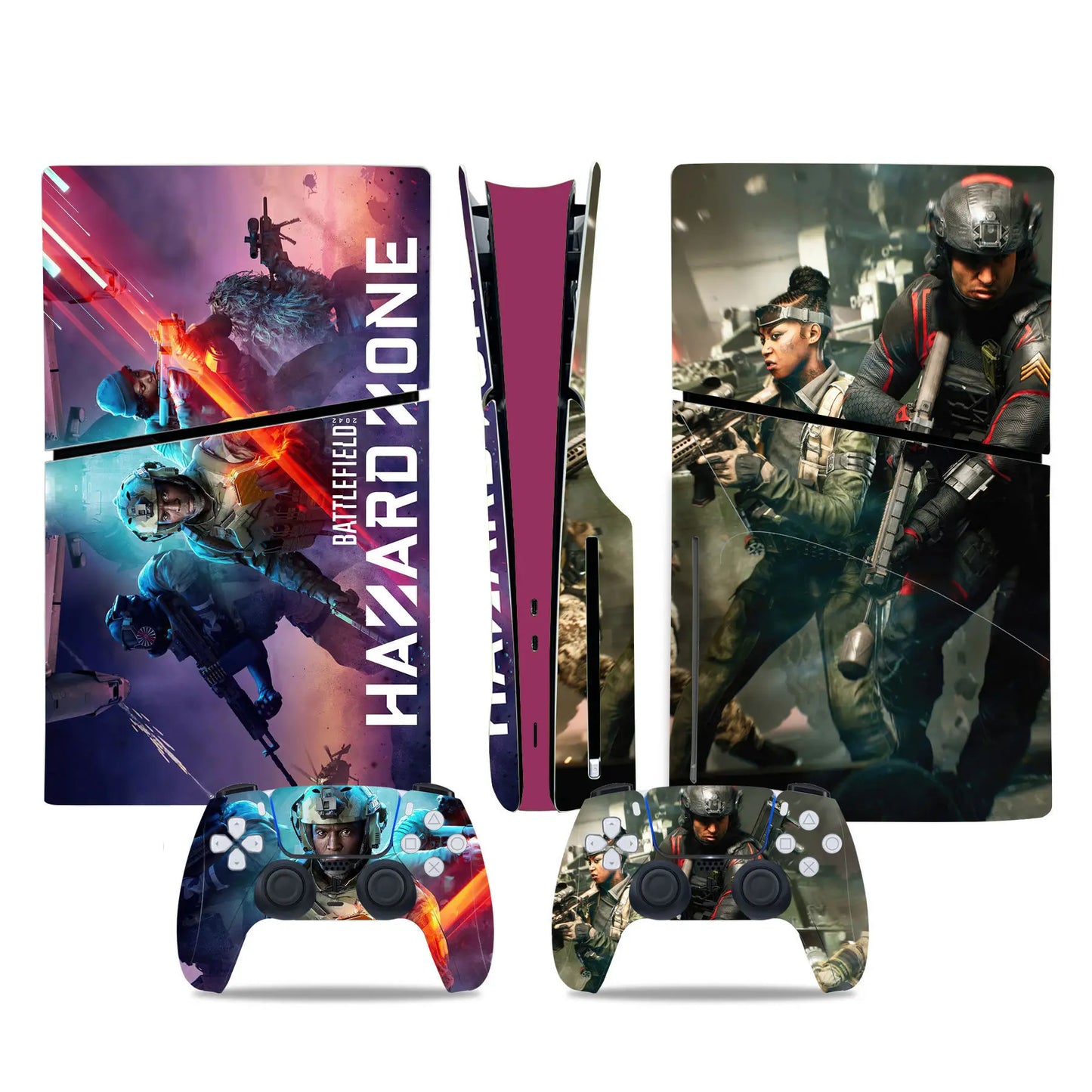 For PS5 Slim: Call of Duty Modern Warfare PVC Skin Sticker for Console & Controller Air-release Vinyl, Disc & Digital Edition