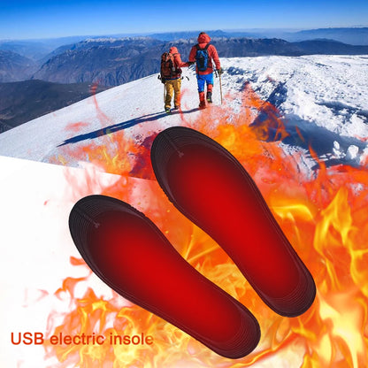 Unisex Sports Heating Insoles Washable Heated Shoes Pad Adjustable Temperature Multifunctional for Winter Fishing Hiking Camping