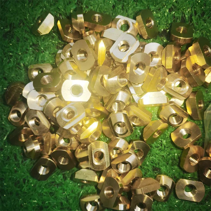 10 Or 20Pcs M8 Windsurf Hydrofoil Mounting Brass T-Nuts Water Sports Surfing All Hydrofoil Tracks Outdoors Surfing Accessories