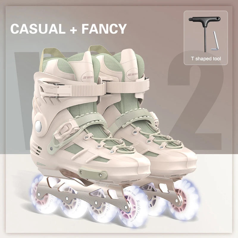Professional Roller Skates for Men and Women, Racing Inline Skates, Roller Skates, Roller Skating