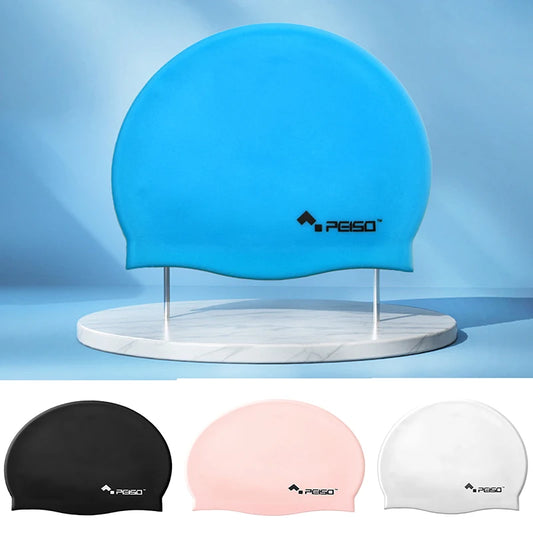 Silicone Swim Cap,Comfortable Bathing Cap Ideal for Curly Short Medium Long Hair, Swimming Cap for Women and Men, Shower Caps Ke