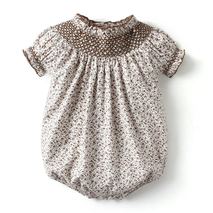 Boutique Children Kids Mathcing Clothes Brother Sister Baby Holiday Outfits Girls Smocking Dress Skirts Baby Rompers