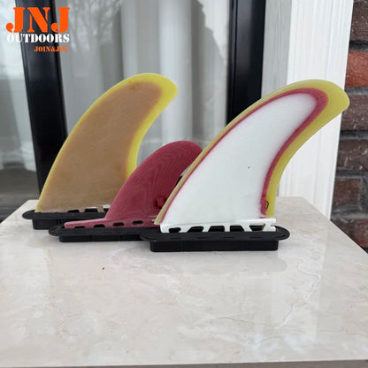 Fiberglass 5.15" CNC Surfboarad Thruster 2+1 Fins 3 Colors