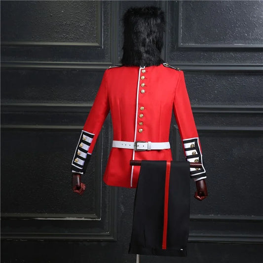 British Royal Guard Uniform Soldier Costume Mens Fancy Dress Grenadier Trooper Tunic Jacket Guards Outfits For Party Performance