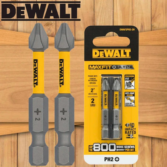 DEWALT DWAF2PH2-2H Impact PH2 50MM Drill Bits 2PC MAXFIT X ULTRA Up To 800 More Screws Per Bit Tool Attachments